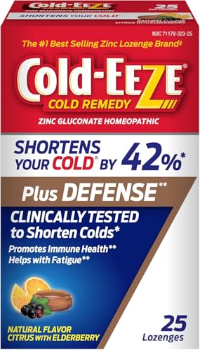 Cold-EEZE Plus Defense Zinc Lozenges 25-Count (Natural Citrus Elderberry) Deal