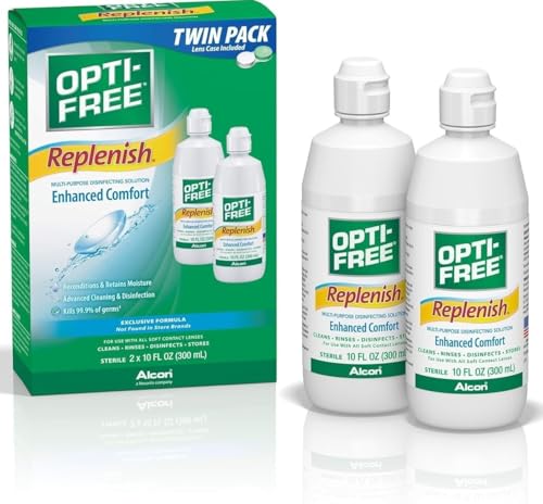 Opti-Free Replenish Multi-Purpose Contact Lens Solution 2-Pack 10-Oz