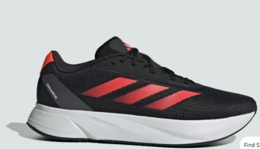 Adidas Men's Duramo Sl Running Shoes (Core Black/Solar Red/Grey Six)