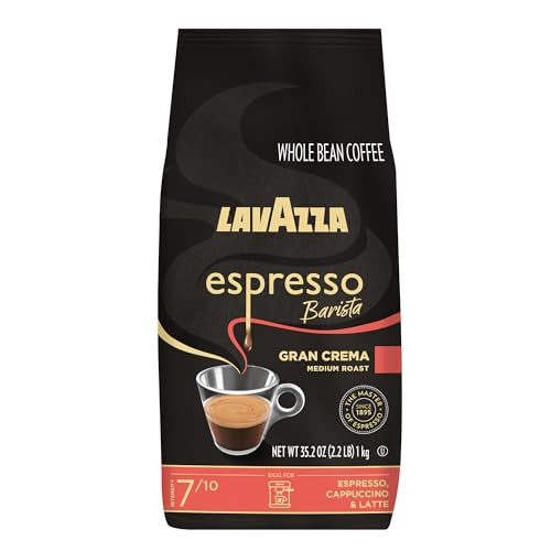 Lavazza Espresso Barista Gran Crema Whole Bean Coffee Blend, 2.2 LBS.