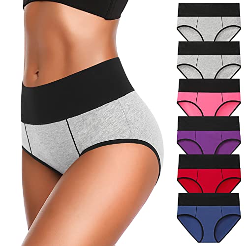 Eiggam Women's Full-Coverage Brief Underwear 6-Pack