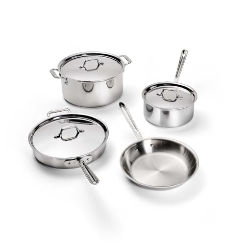 All-Clad D3 Stainless Steel Cookware Set, 7-Piece Deal
