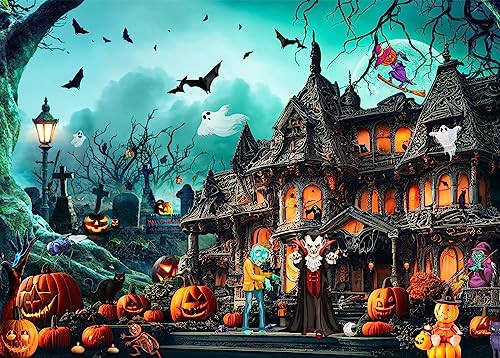 Halloween Jigsaw Puzzles for Adults 1000 Piece Horror Night Watch Party