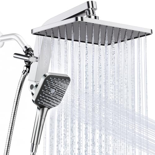 KOSNEW 12" XXL Rainfall Shower Head with Handheld Combo Deal