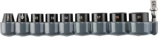 Makita Impact XPS 10-Piece 3/8 in. Drive 6-Point Metric Impact Socket Set w/ Standard Socket Adapter