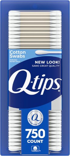 Q-tips Cotton Swabs 750-Count