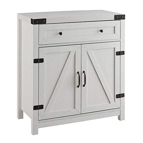 Walker Edison Farmhouse Double Barn Door Accent Kitchen Storage Cabinet Deal