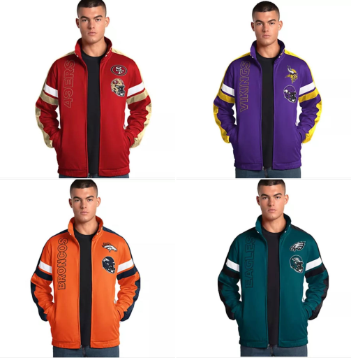 NFL Officially Licensed Full-Zip Track Jackets  Deal