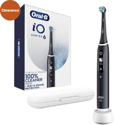 Oral-B iO6 Connected Coach Rechargeable Electric Toothbrush (In-Store Clearance Price) Deal