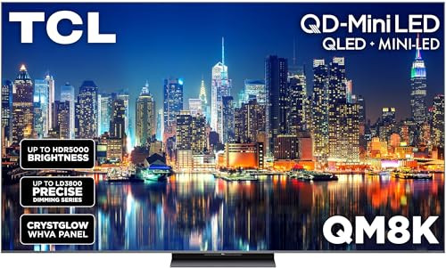 65" TCL QM8K Series QD-Mini LED 4K UHD Google Smart TV