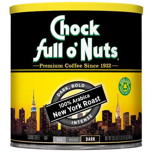 Chock Full o' Nuts New York Roast Dark Roast Ground Coffee 30.5 Oz Can Deal