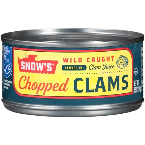 Snow's Wild Caught Chopped Clams Canned, 6.5 oz Can