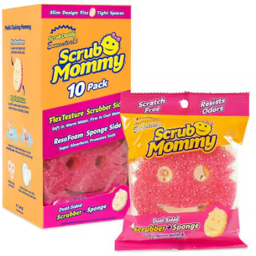 Scrub Mommy Essentials Scrubber Sponge 10-Pack Deal