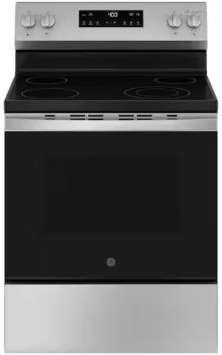 GE 30 in. 4 Burner Element Free-Standing Electric Range in Stainless Steel Deal