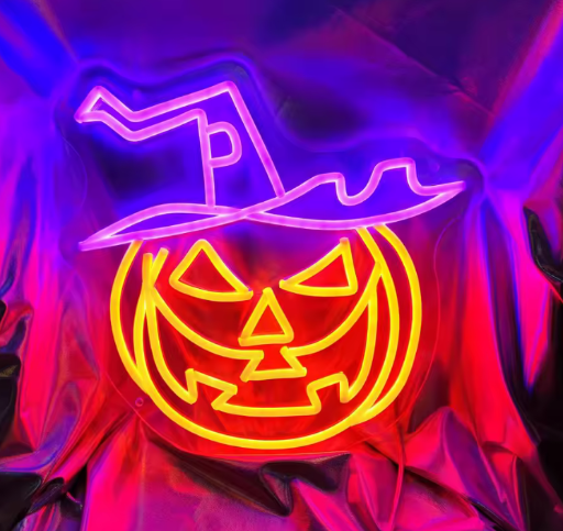 Halloween Pumpkin Neon Sign