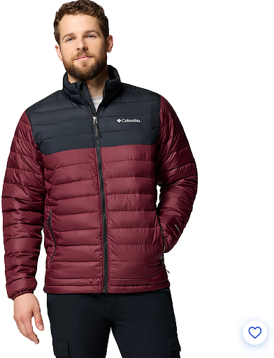 Columbia Sportswear Men's Powder Lite II Jacket Dark Red