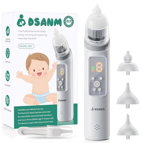 DSANM Electric Nasal Aspirator for Baby w/5-Level Suction