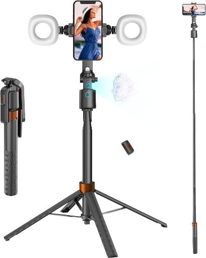 Auto Face Tracking Phone Tripod 360 Rotation