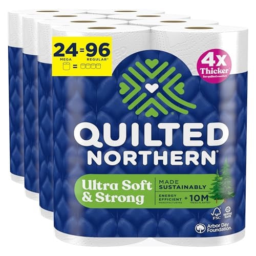 (Prime Deal) Quilted Northern Ultra Soft & Strong Toilet Paper 24 Mega Rolls Deal