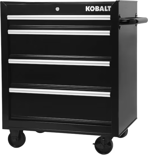 Kobalt 26.7-in W x 33-in H Steel Rolling Tool Cabinet & 26-in W x 22-in H x 16-in D Steel Tool Chest Combo Deal