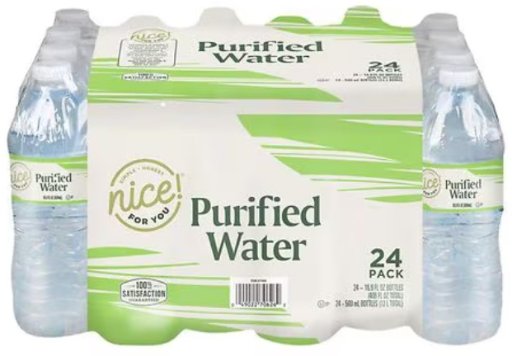 Nice! Purified Water 16.9 fl oz 3X 24-Pack