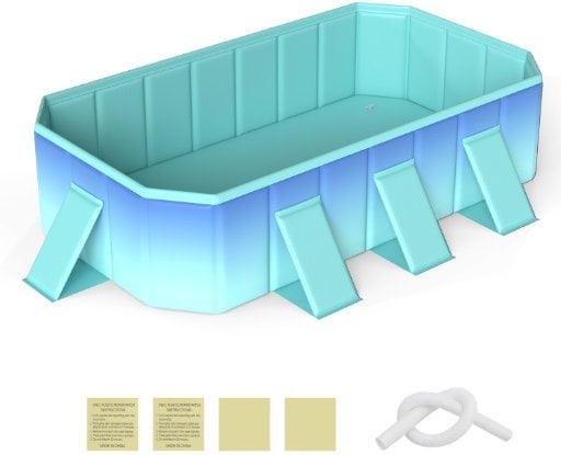 Costway Non-Inflatable Around Ground Swimming Pool w/ 24 Wall Panels Deal