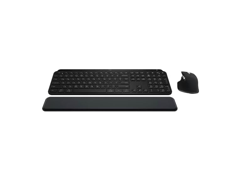 Logitech MX Keys S Combo Wireless Keyboard & Mouse w/ Palm Rest