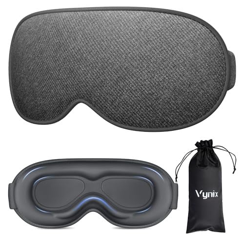 Vynix 100% Blackout 3D Sleeping Eye Mask (Gray or Black) Deal