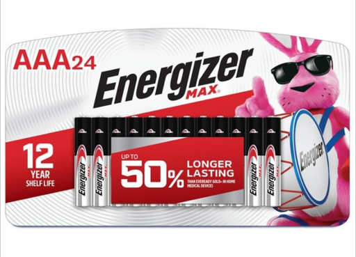 Energizer Max AAA Alkaline Batteries 24-Pack