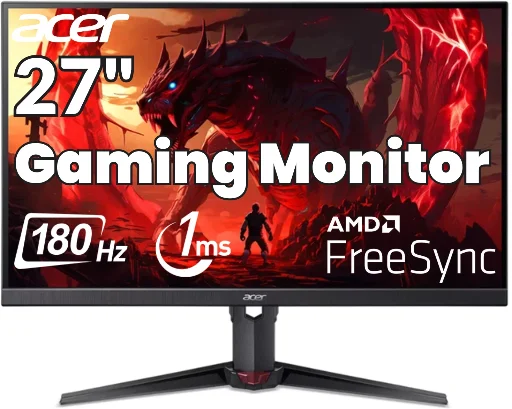 Acer XV270 X1 27" IPS Gaming Monitor FHD 180Hz, Refurbished