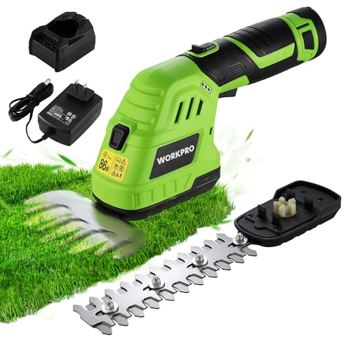 WORKPRO 12V Cordless 2-in-1 Grass Shear & Shrubbery Trimmer Deal