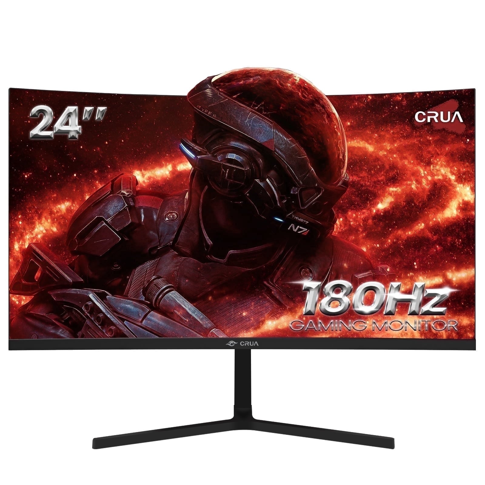 CRUA 24" 165Hz/180Hz Curved Gaming Monitor
