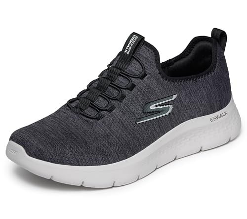 Skechers Go Walk Flex Sneaker Black/White 2 Deal