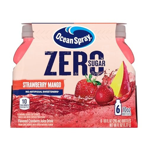Ocean Spray ZERO Sugar Strawberry Mango Juice Drink 24-Count 10-Oz Deal