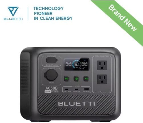 BLUETTI AC50B Portable Power Station 700W 448Wh LiFePO4 Battery Deal