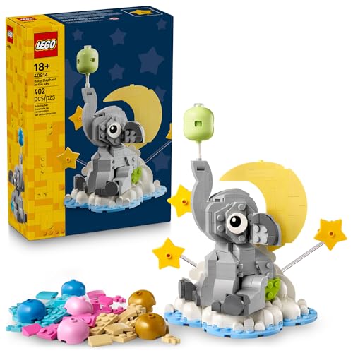 LEGO Baby Elephant in the Sky Building Set for Adults 40814