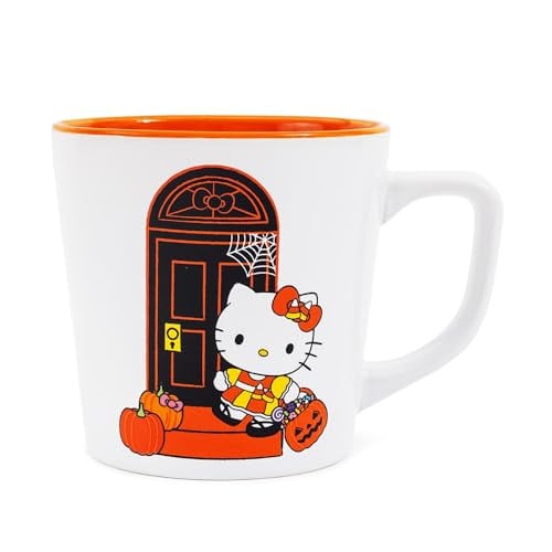 Silver Buffalo Sanrio Hello Kitty Halloween Ceramic Mug, 17.5 Ounces
