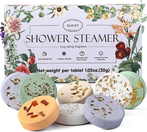 Blriet Aromatherapy Shower Steamers 8-Pack (Lavender Love)