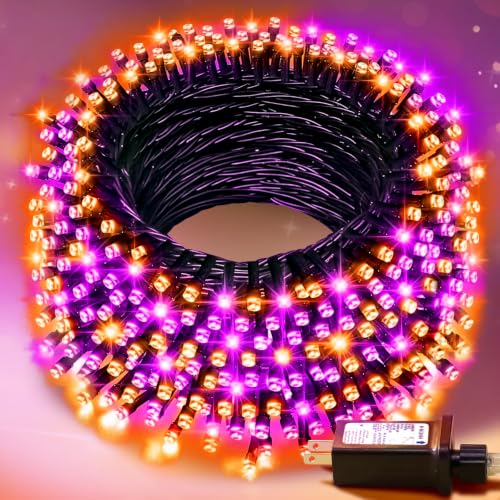 100FT Purple and Orange Halloween String Lights Deal