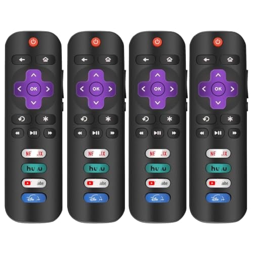 4 Pack Roku TV Remote
