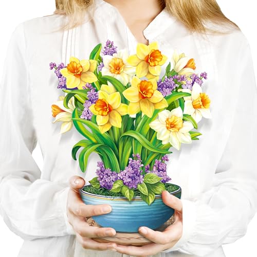Airpark 3D Paper Pop Up Flower Bouquet Card Deal