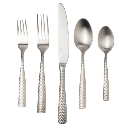 Fortessa Lucca 20-Piece 18/10 Stainless Steel Flatware Set