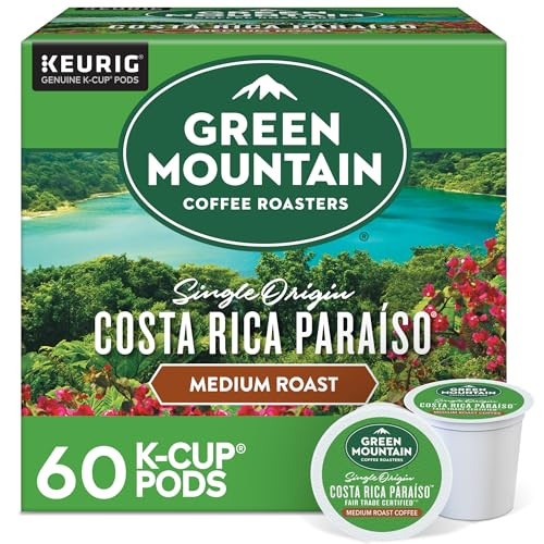 Green Mountain Coffee Roasters Keurig Single Serve K-Cup Pods (Costa Rica Paraiso) 6-Pack 10-Count