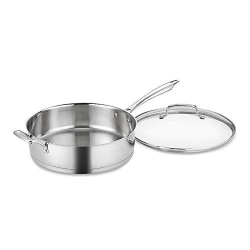 Cuisinart 3-Quart Saute Pan w/Helper & Cover, Stainless Steel Deal