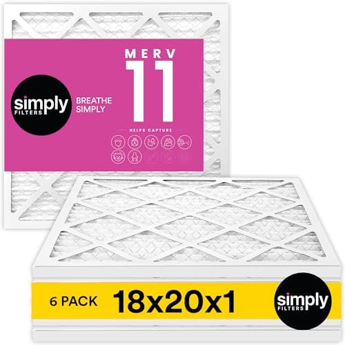 Simply 18x20x1 Air Filter Merv 11 6-Pack