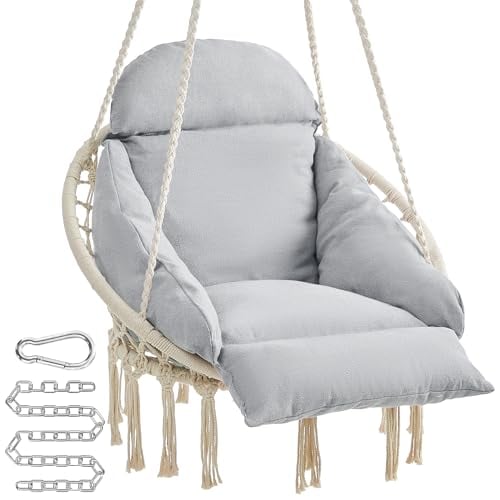 SONGMICS Hanging Chair with Large, Thick Cushion Deal