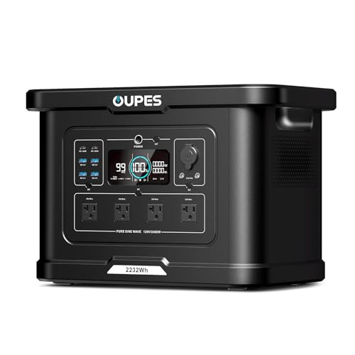 OUPES Exodus 2400 Portable Power Station 2400W 2232Wh LiFePO4