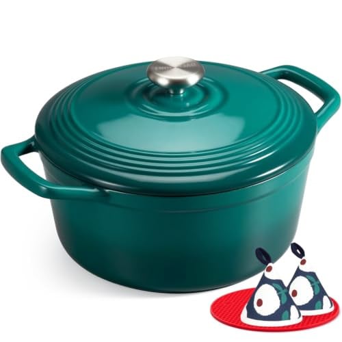 Overmont Enameled Cast Iron Dutch Oven 5.5QT Deal