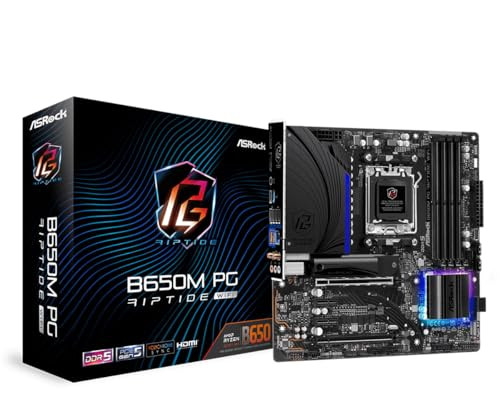 ASRock B650M PG Riptide WiFi AMD Socket AM5 Ryzen 7000 Series Processors Motherboard