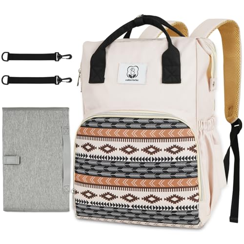 Cottonbebe 16" Diaper Bag Backpack w/ Insulated Pockets, Changing Pad, and Stroller Straps Deal